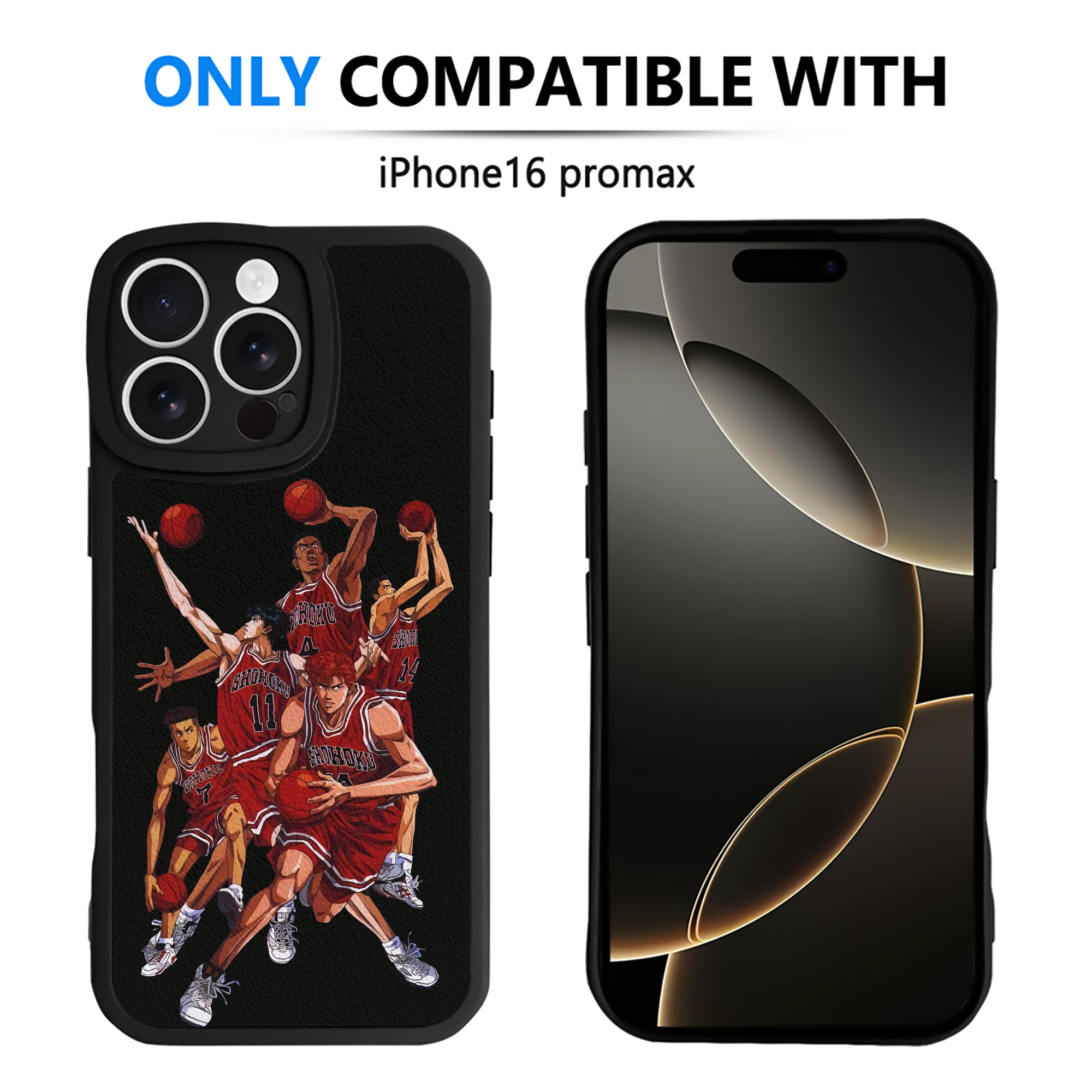 （画像用） SLAM DUNK／スラムダンク 【iPhone 16シリーズ対応】シリコンスマホケース（レザー調） 材質：シリコン